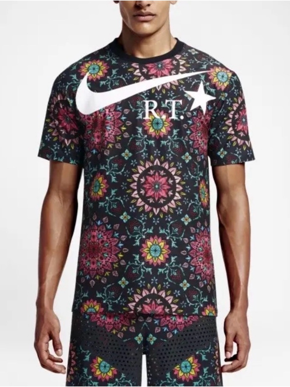 Nike Lab Ricardo Tisci Floral Mandala Graphic Short Sleeve Tee UNISEX